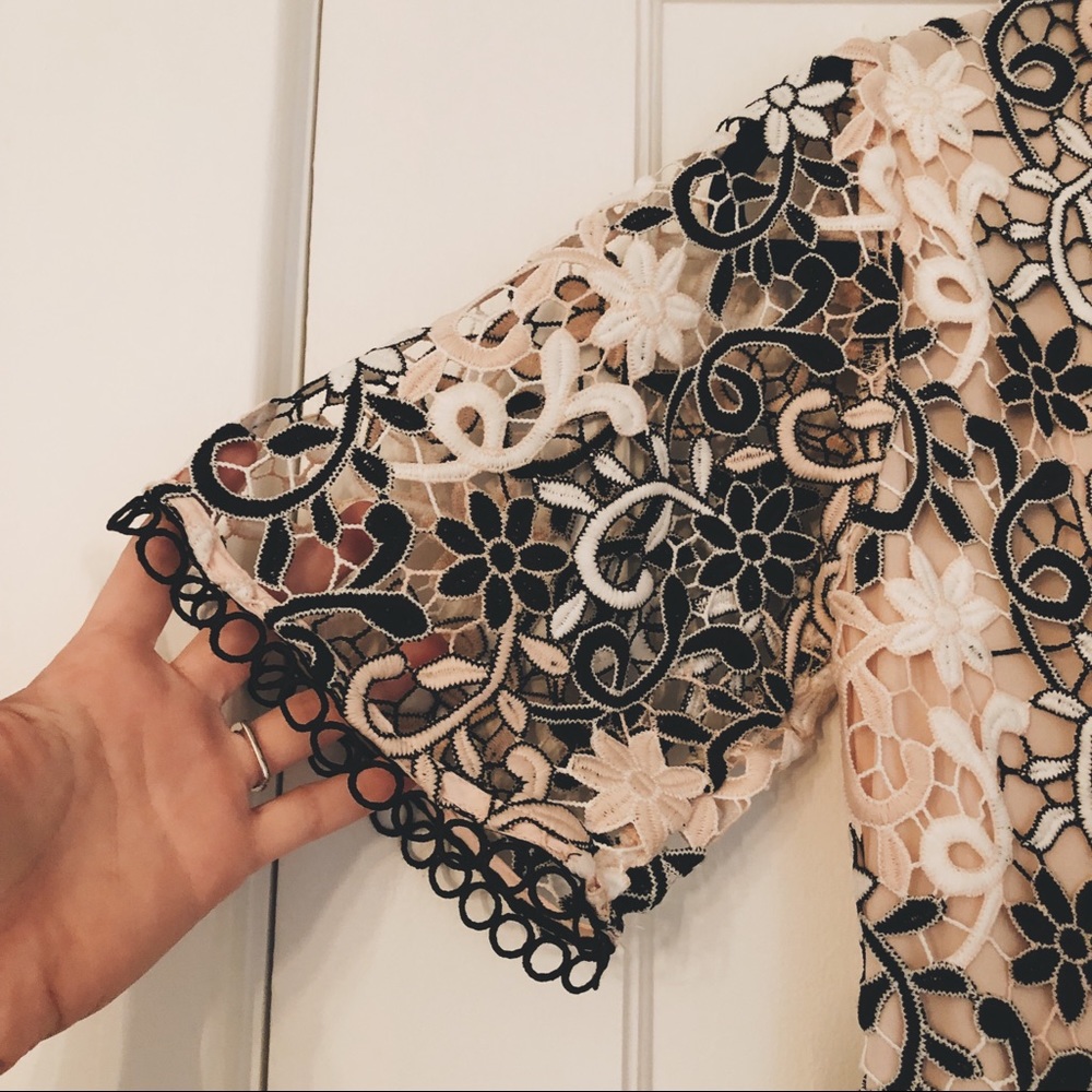 NWOT Anthropologie Shoshanna Flutter Sleeve Dress - Picture 5 of 6